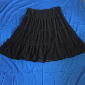 New York & Company black corduroy skirt